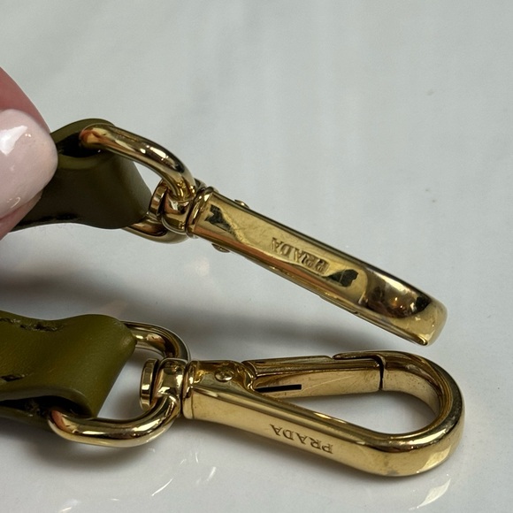 🌿Prada Re-Edition 2005 Raffia Crochet Olive Green Crossbody Bag - Picture 14 of 16